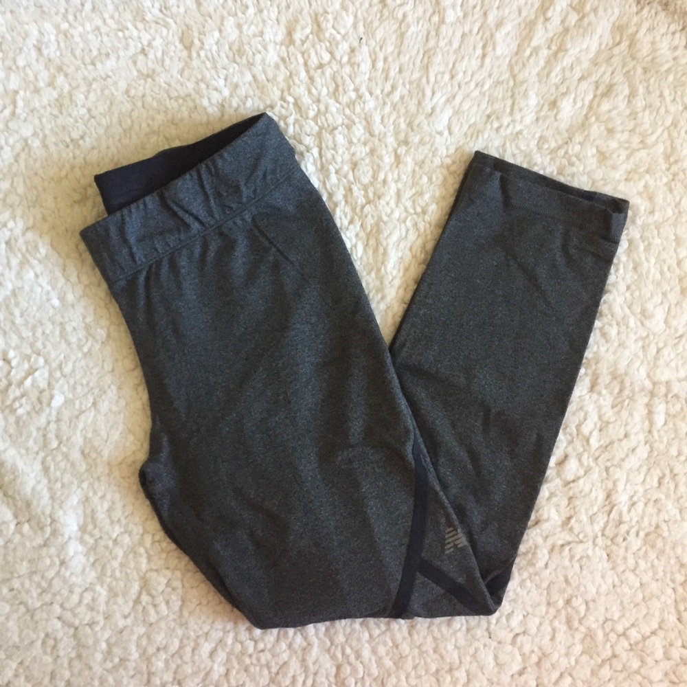 New Balance Dark Gray Legging with Accent Piping